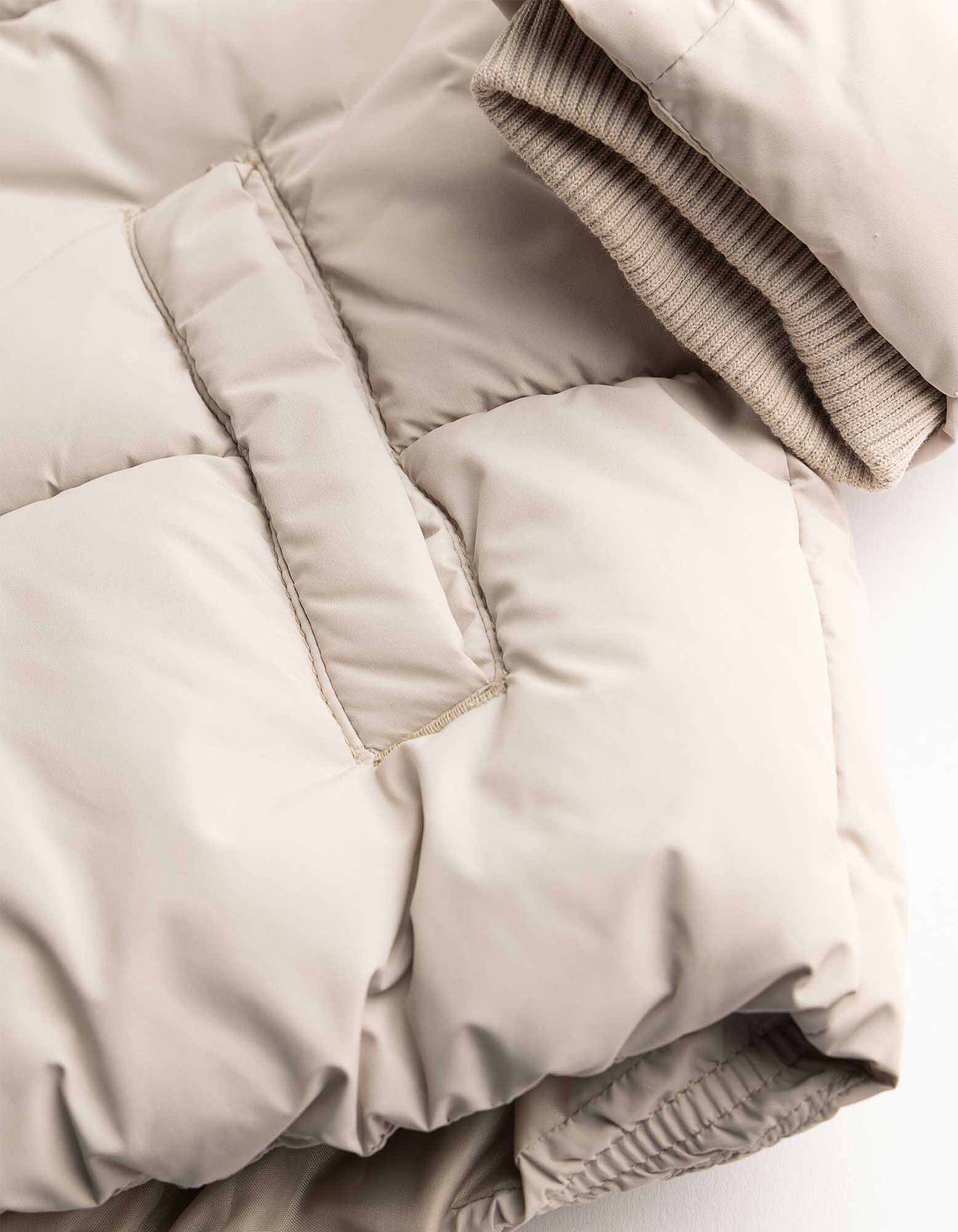 Gewatteerde jas - Waterafstotend - Beige