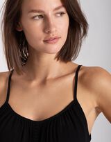 Top - LENZING™ ECOVERO™ - nero