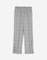 Pantaloni - Motivo a quadri - nero