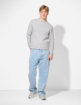 Džemper - Okrugli izrez - sivo