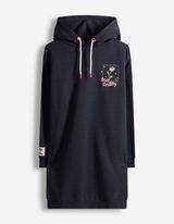 Kleid - R&uuml;ckenprint - dunkelblau