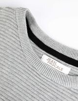 Pulover - Patch de etichetă - Gri