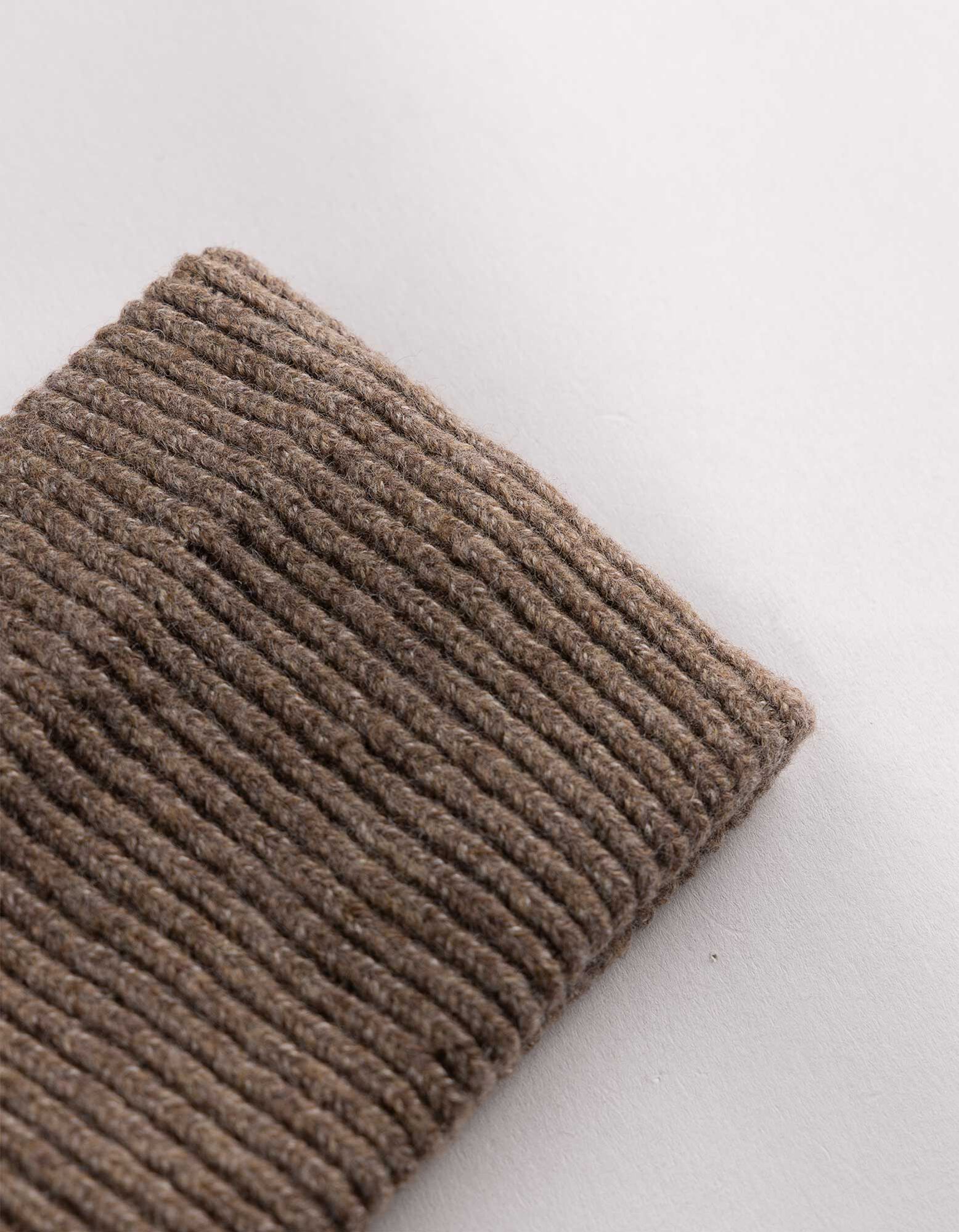Hoofdband - Ribtricot - bruin