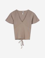 Shirt - Volants - beige