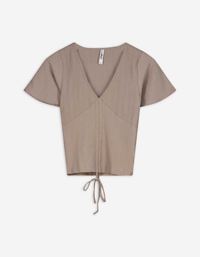 Shirt - Volants - beige