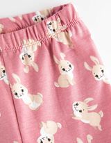 Set van shirt en legging - Print all-over - wit