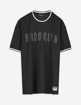 T-Shirt - Mesh - schwarz