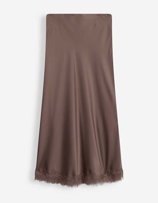 Midirock - einfarbig - dunkelbraun