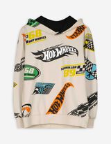Hoodie - Hot Wheels - weiß