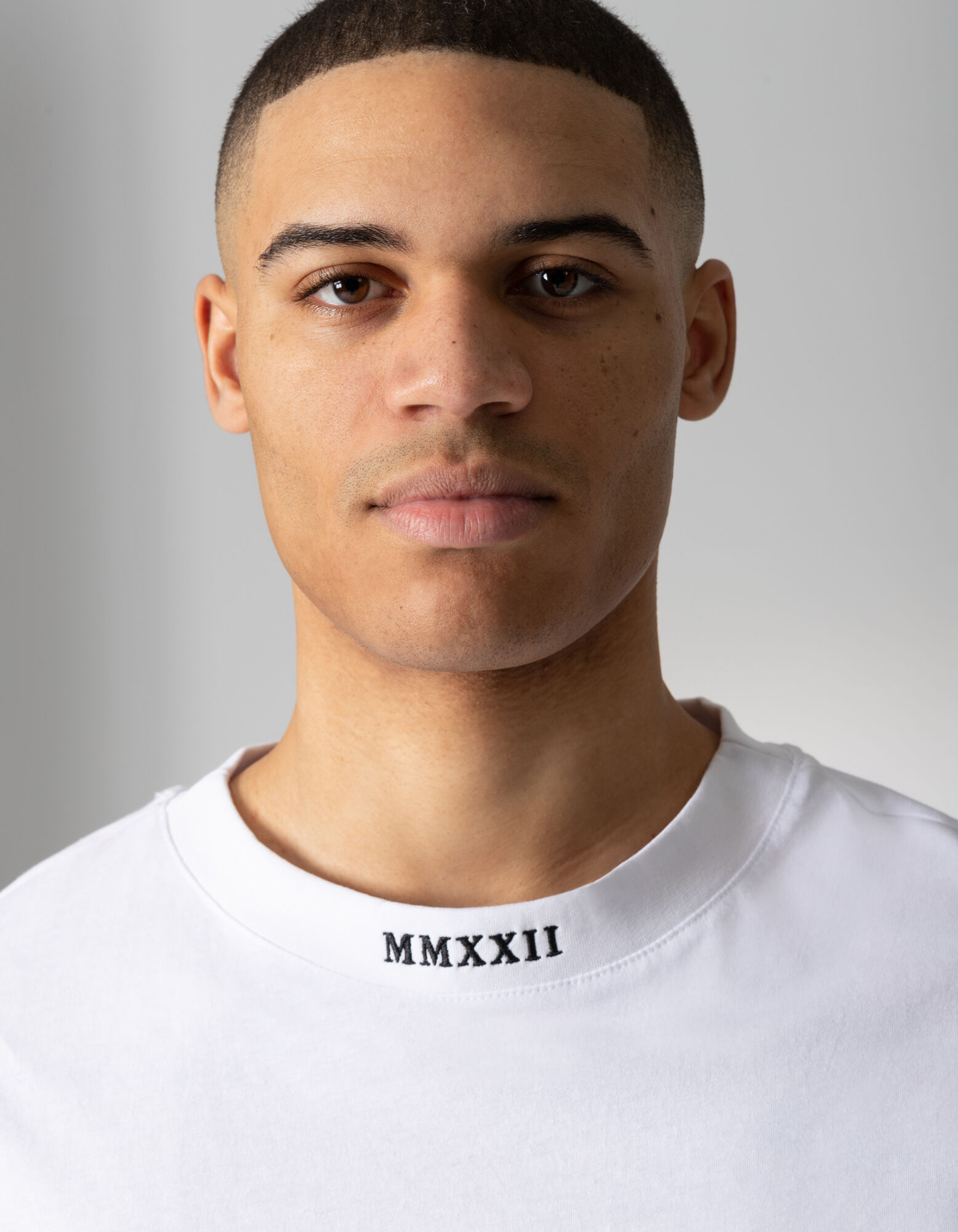 T-shirt - Message imprim&eacute; - blanc