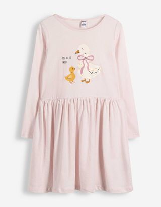 Kleid - Print - Rosa