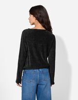 koszulka - aksamit - czarny