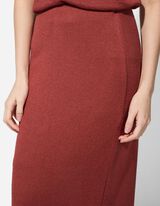 Gonna maxi - Misto viscosa - rosso scuro