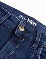 Džínsy - Šikmé vrecká - tmavomodra