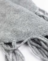 Bandana triangolare - Frange alle estremit&agrave; - grigio