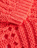 Pleteni pulover - &Scaron;i&scaron;mi&scaron; rukavi - svetlo-crvena