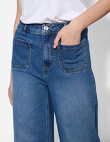Jeans - Wide Fit - blu