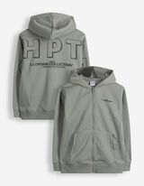 Sweatjacke - Oversized Fit - Hellgr&uuml;n