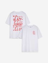 T-shirt - Afdrukken achteraan - wit