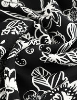 Robe maxi longueur - Encolure au dos - Noir