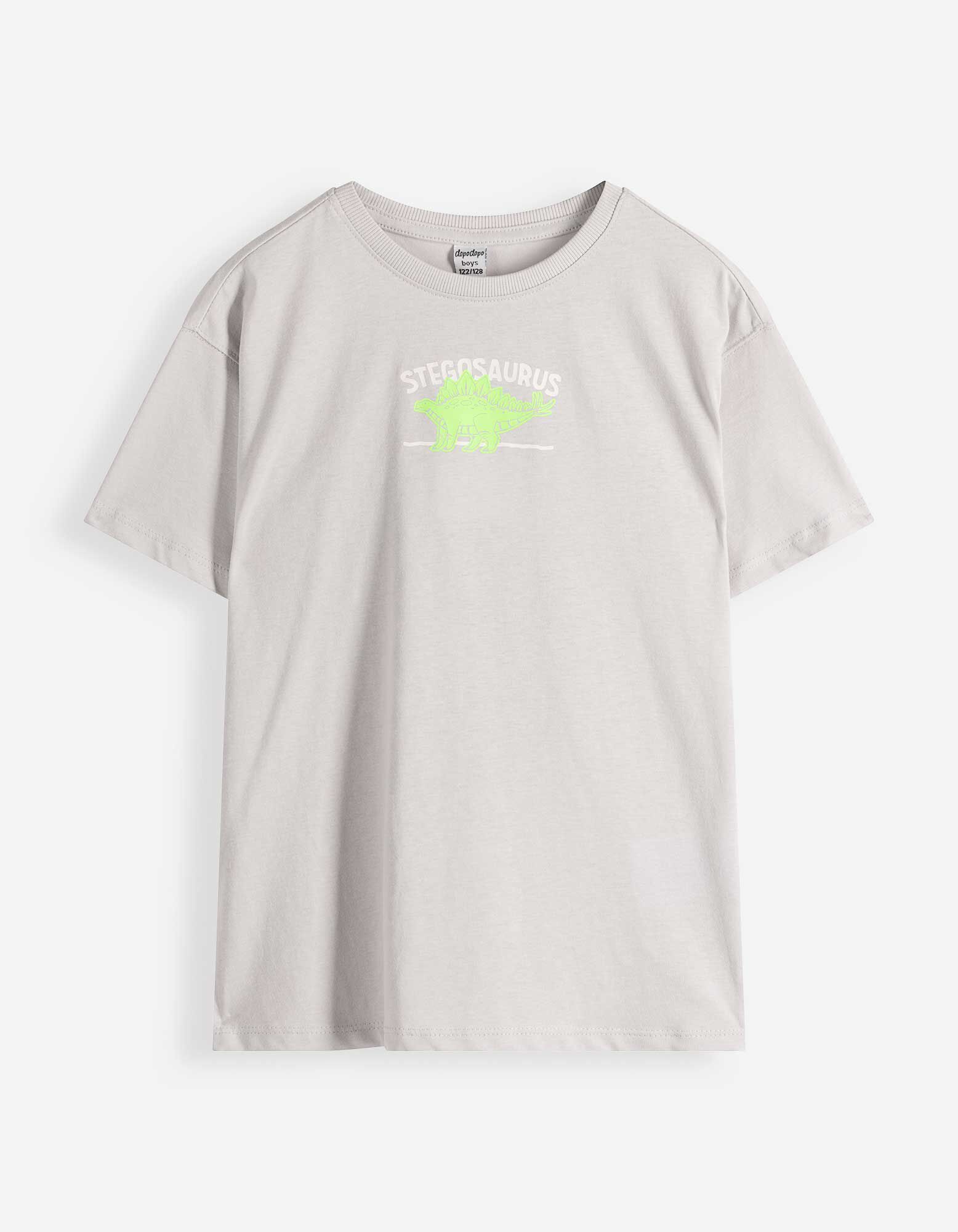 T-Shirt - Oversized Fit - Hellgrau