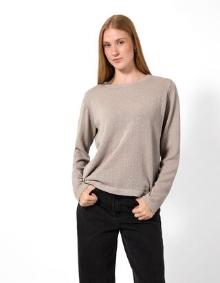 Strickpullover - Relax Fit - Beige