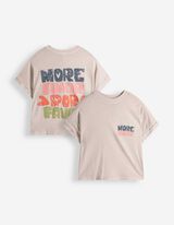 T-Shirt - Print - beige