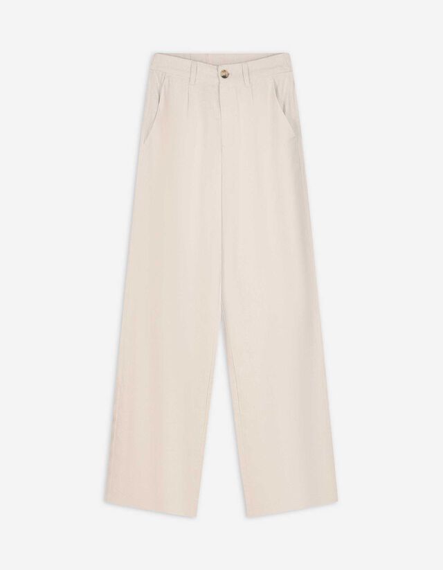 Broek - Linnenmix - beige