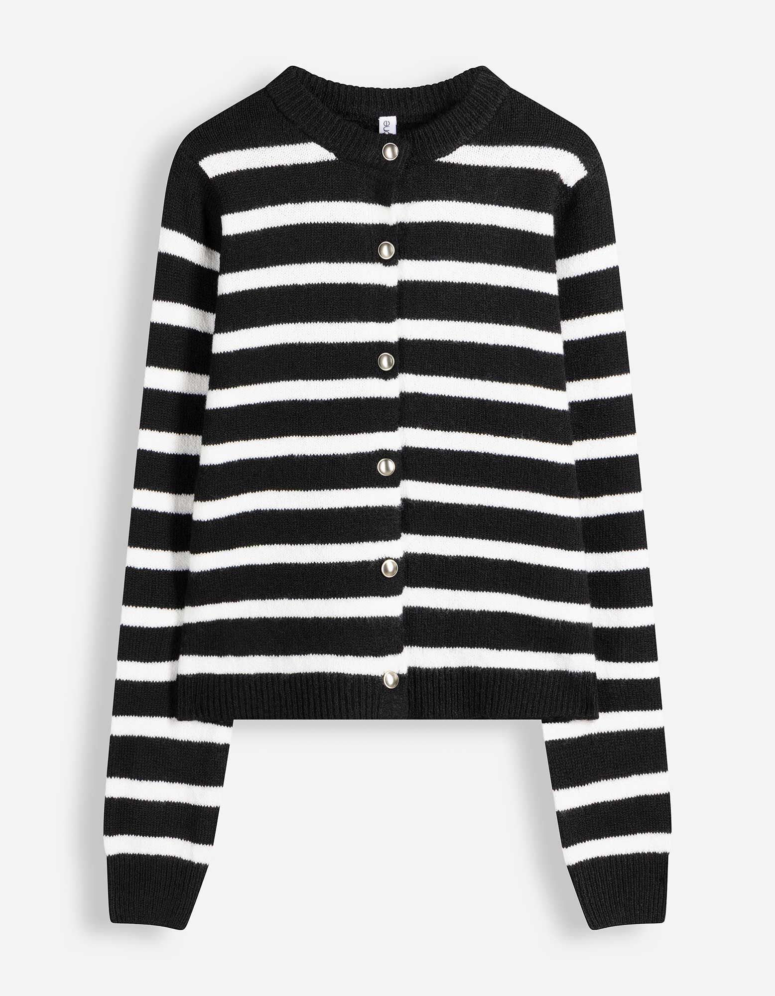 Cardigan - Knopfleiste - Schwarz