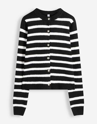 Cardigan - Knopfleiste - Schwarz