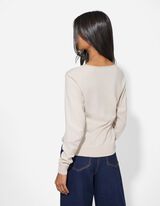 Trui - Ronde hals - wit