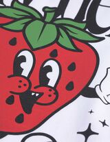 Top - Spadlá ramena - bílá