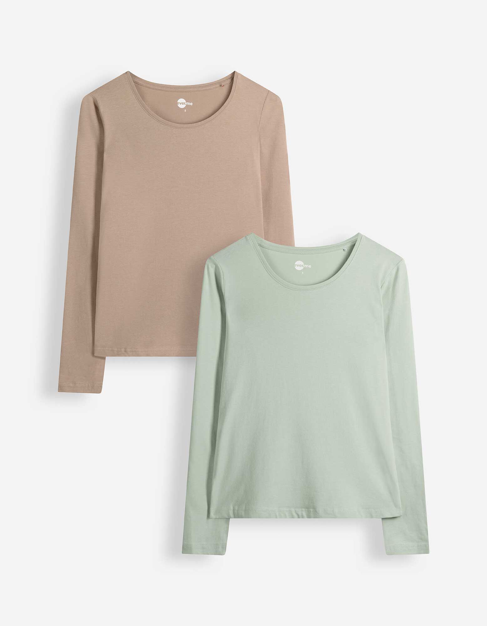 Langarmshirt - 2er-Pack
