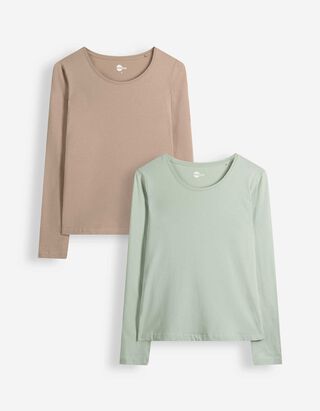 Langarmshirt - 2er-Pack