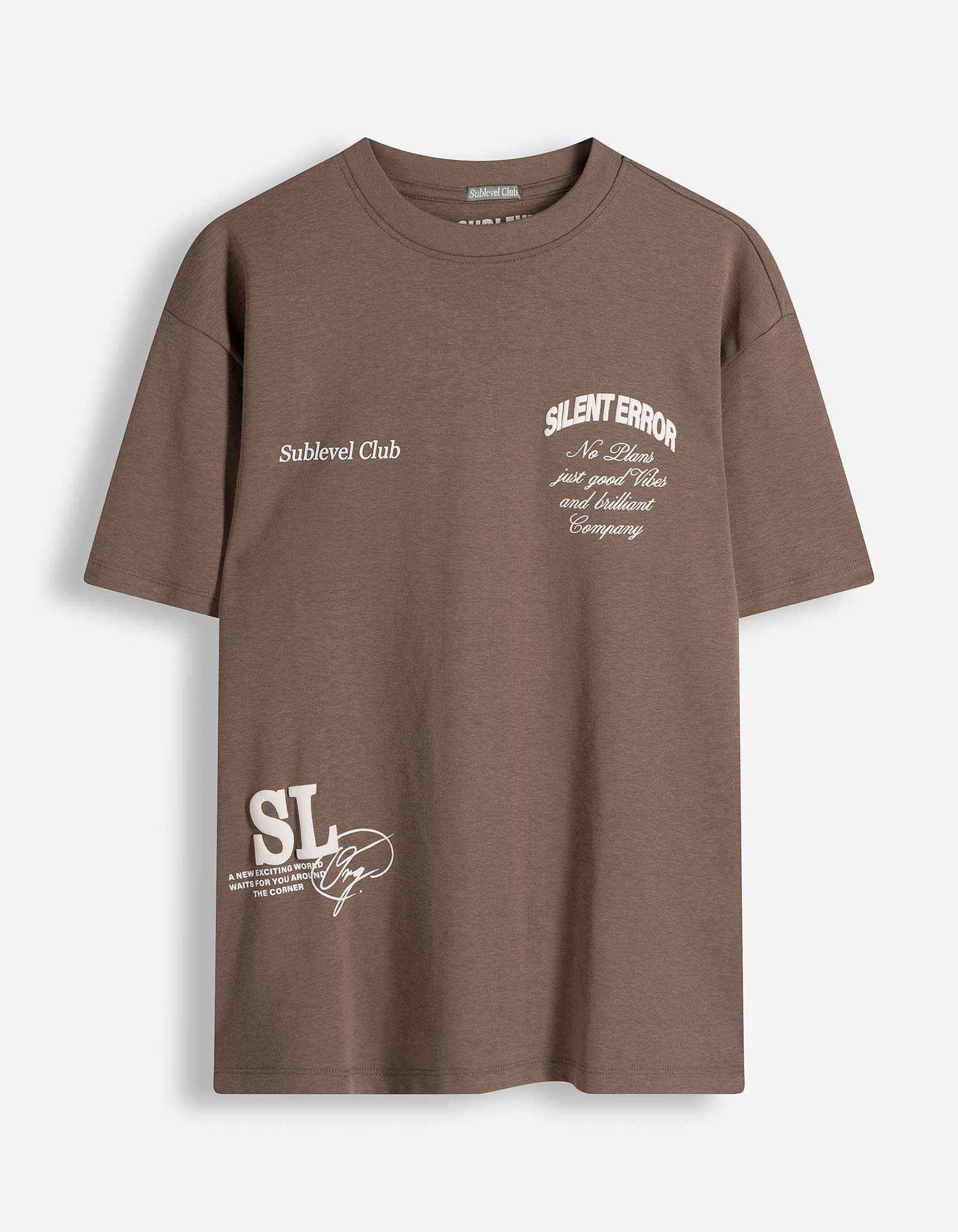 T-Shirt - Relax Fit - Braun