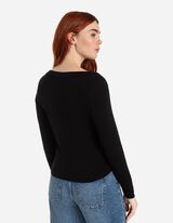 Tričko s dlh&yacute;mi ruk&aacute;vmi - Z&aacute;kladn&yacute; - cierna