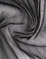 Bluse - Chiffon - schwarz