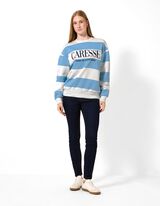 Sweatshirt - Messageprint - Hellblau