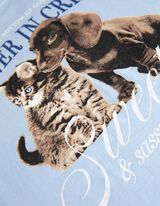 T-s&auml;rk - tr&uuml;kis - helesinine