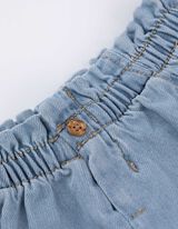 Short - effet délavé - Bleu