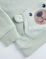 Mikina - Predné vrecko - svetlozelena