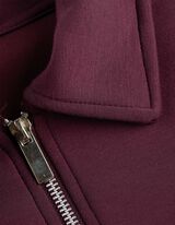 rozpinana bluza - zamek błyskawiczny - ciemny lila