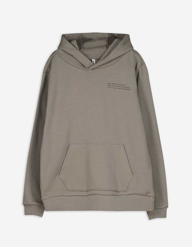 Hoodie - Frontprint - dunkelgrün