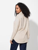 Camicia - Imitazione di camoscio - beige