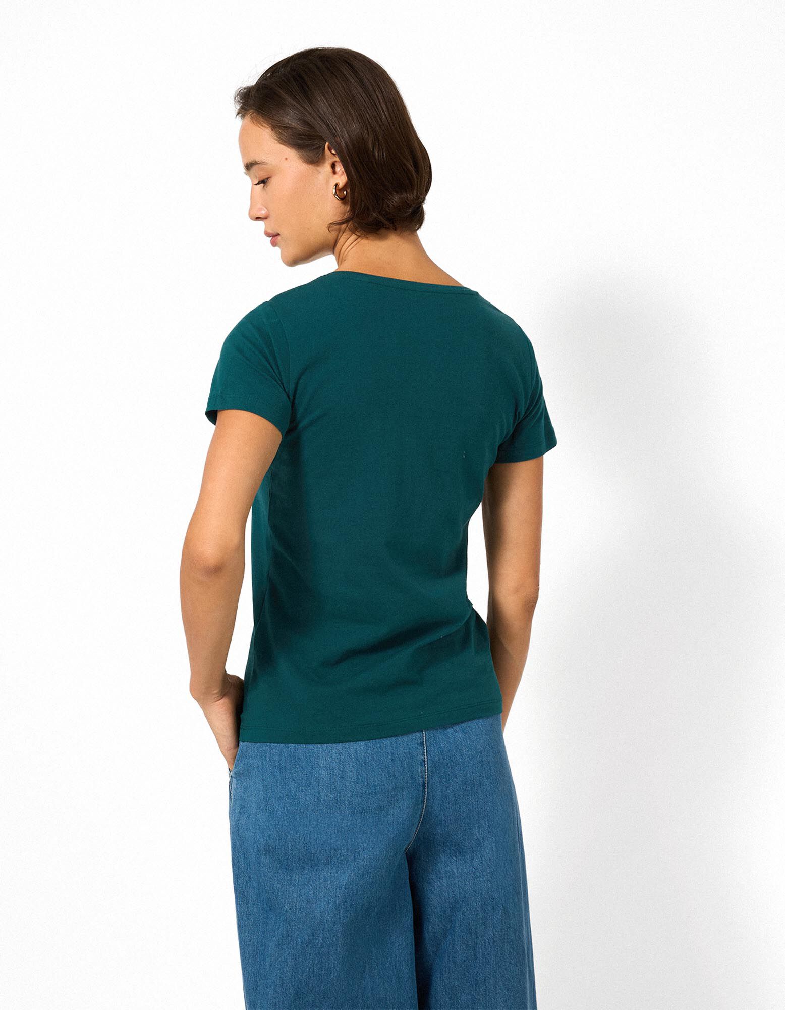 T-Shirt - Stretchanteil - Petrol