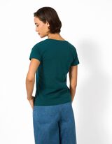 T-Shirt - Stretchanteil - Petrol