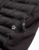 veste sans manches - M&eacute;lange de mat&eacute;riaux - noir