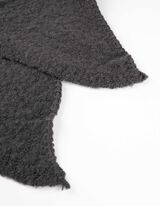 Šál - Vlnený vzhľad - tmavoseda