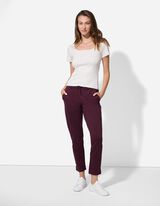 T-shirt - Geribd - wit