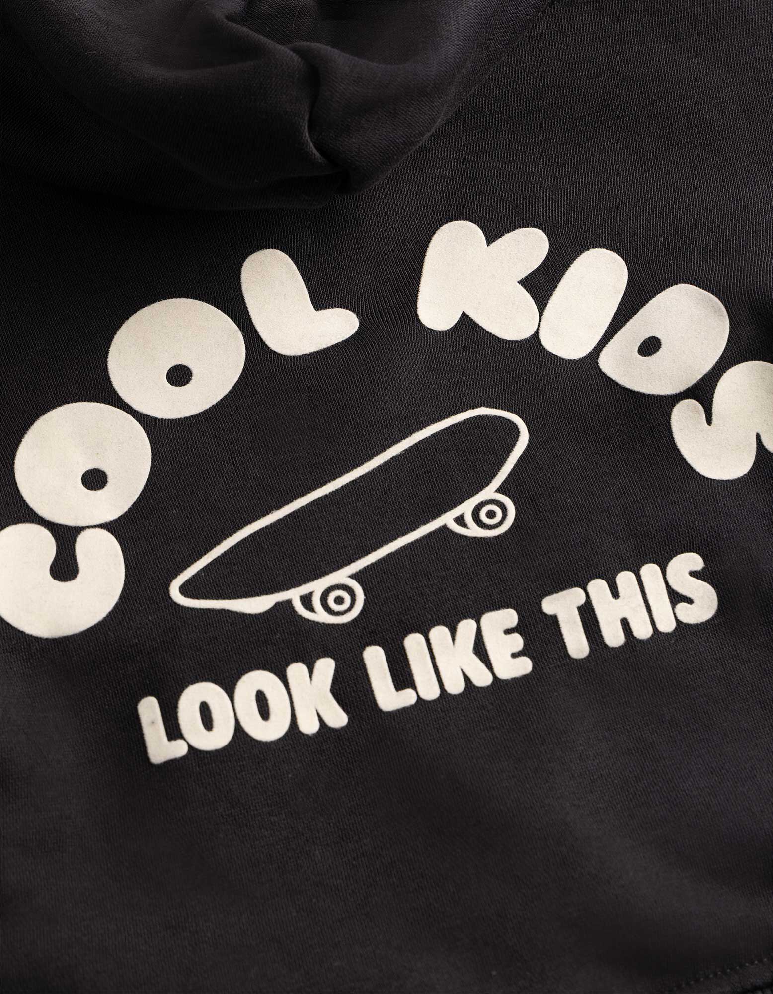 Hoodie - Print op rug - Donkergrijs